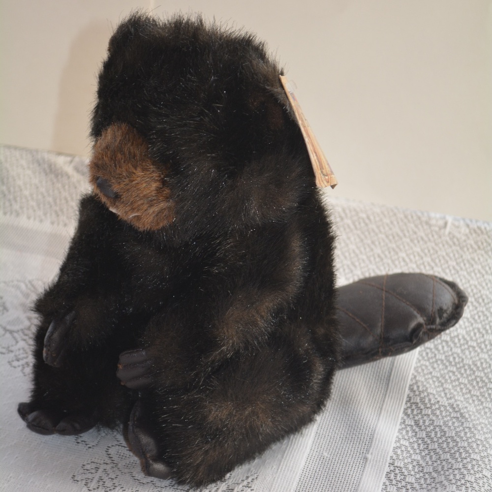 A&A Plush Brown Full Body Beaver Hand Puppet 10"